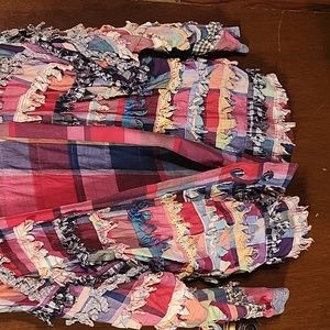 Hippy Retro Jacket Paula Sweet Muslin Mink Rag  Small